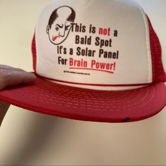 1990 Vintage Balding Trucker Hat - Picture 2 of 5